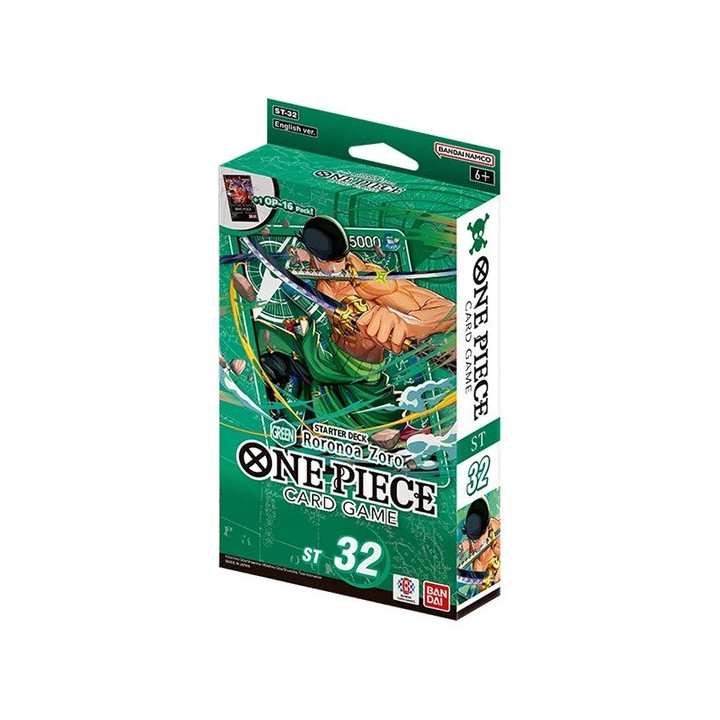 One Piece Card Game - ST-32 - Roronoa Zoro - Starter Deck Verde - Inglese
