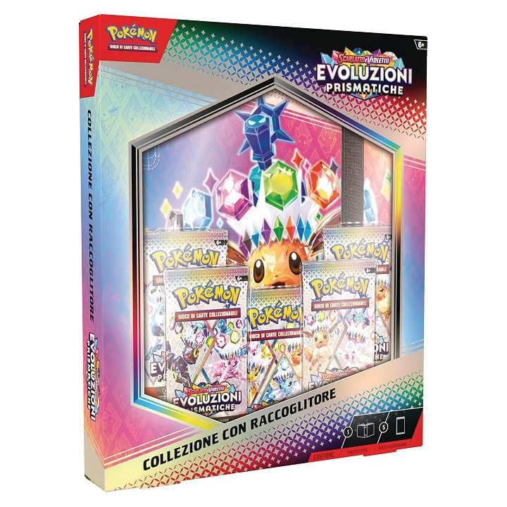 GCC Pokémon: collezione con raccoglitore dell’espansione Scarlatto e Violetto - Evoluzioni Prismatiche