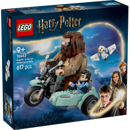 LEGO Harry Potter Giro sul Sidecar di Hagrid e Harry. Moto Giocattolo con Sidecar e Edvige