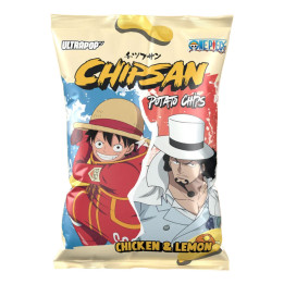 Chipsan Potato Chips Luffy vs Lucci, patatine al gusto di pollo e limone da 110g