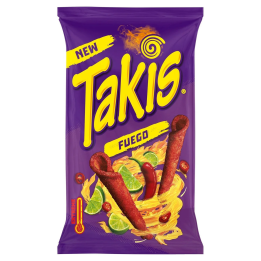 Takis Fuego, riccioli di tortillas al peperoncino piccante da 100g