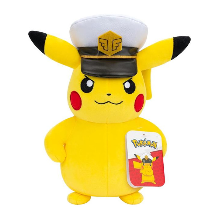 Pokémon - Peluche - Capitan Pikachu 20 cm