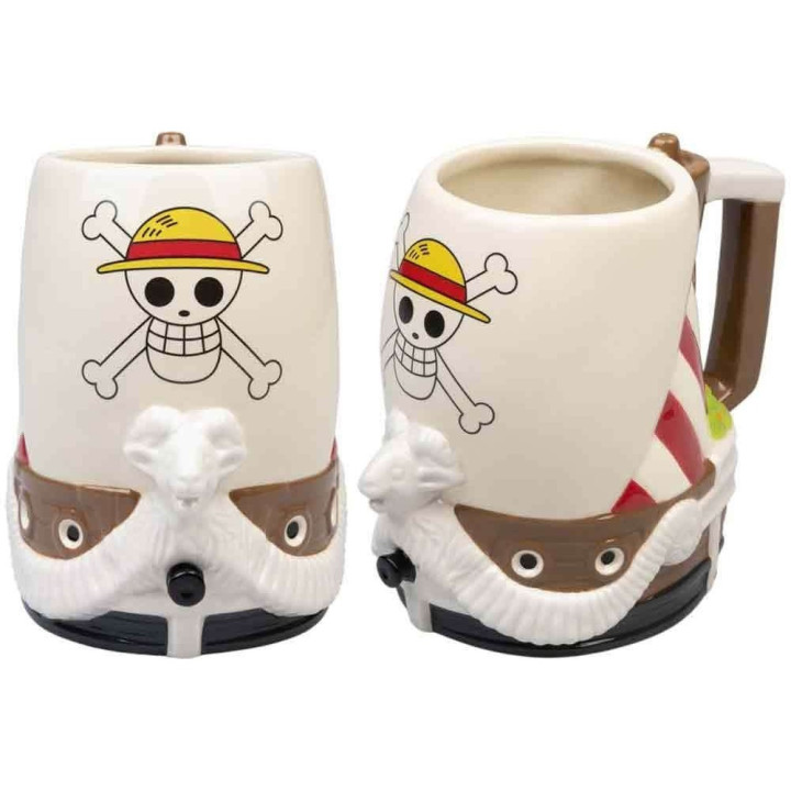 ONE PIECE GOING MERRY TANKARD BOCCALE IN RESINA