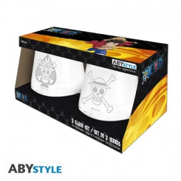 One Piece - 2 Glass Set Luffy & Ace