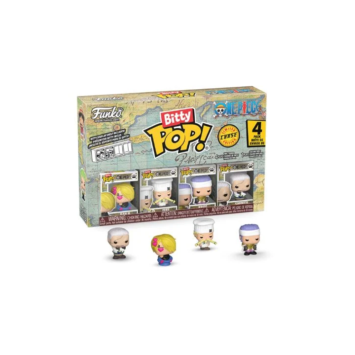 Pop Funko - One Piece Bitty Pop! One Piece: Sanji 4 pack