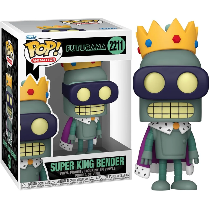 Futurama Funko POP! Animation Vinyl Figure Super King Bender 9 cm #2211 - Funko POP!