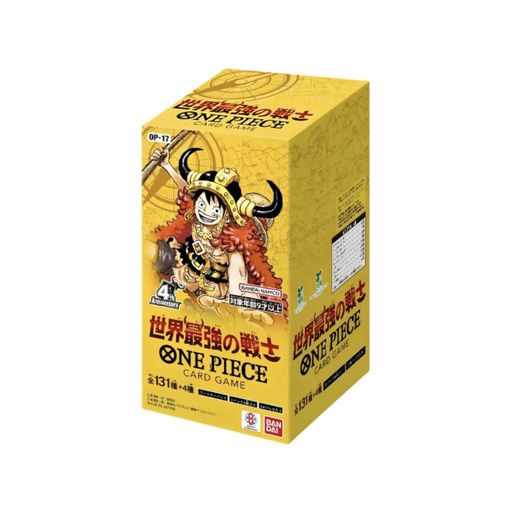 One Piece JPN World's Strongest Warriors OP-17 Box 24 Buste + Promo