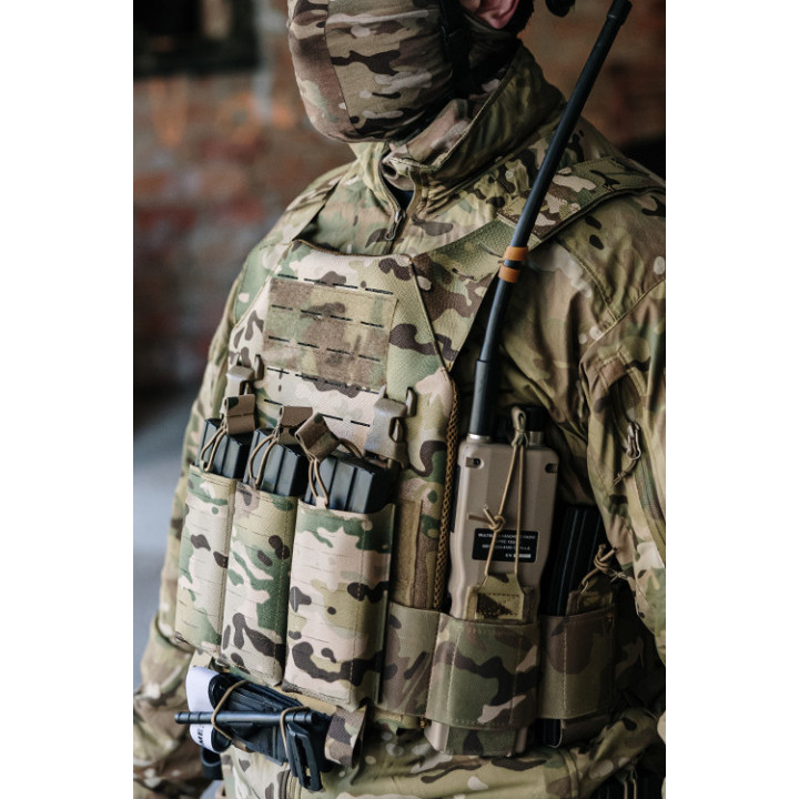 Laser-Cut “Buckle Up" Recon Plate Carrier with AR15/AK Magazine Pouch
