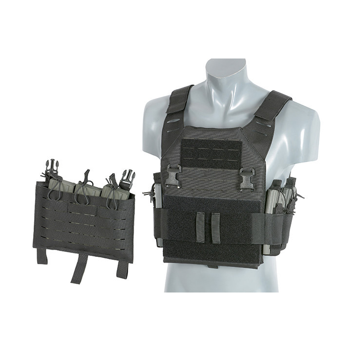 Laser-Cut “Buckle Up" Recon Plate Carrier with AR15/AK Magazine Pouch
