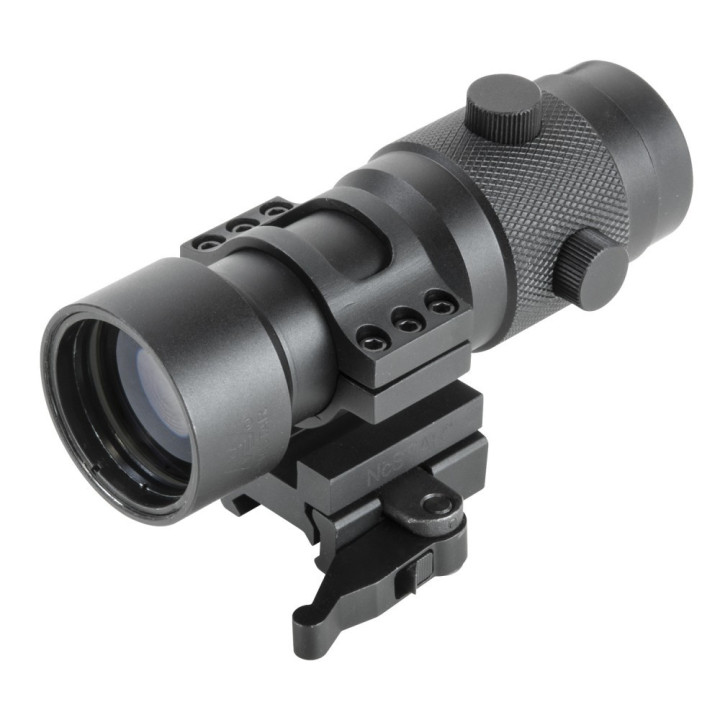 NC STAR 3X MAGNIFIER W/FLIP TO SIDE QR MOUNT