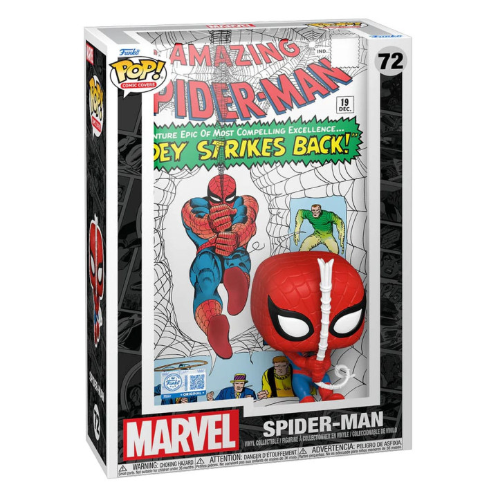 FUNKO POP! COMICS COVER SPIDER-MAN BOBBLE HEAD FIGURE
