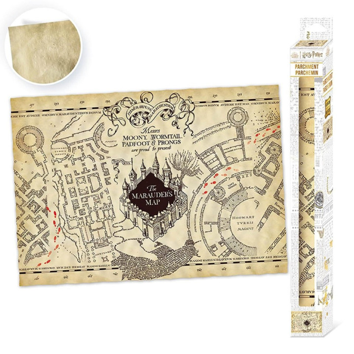 Harry Potter Parchment Marauder's Map Mappa del Malandrino Poster Pergamena