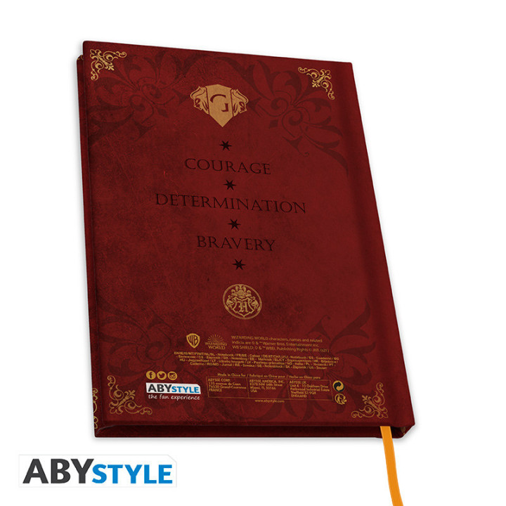 HARRY POTTER - Notebook A5 Gryffindor