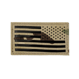 REVERSE USA FLAG PATCH - MULTICAM