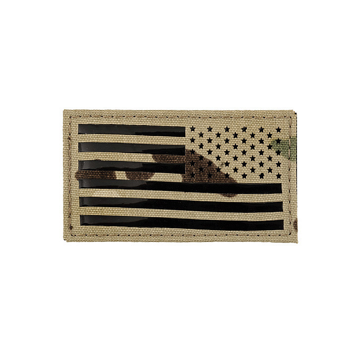 REVERSE USA FLAG PATCH - MULTICAM