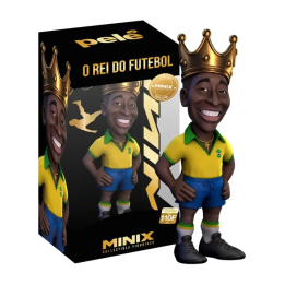 Minix Pelé O Rei – Statua da Collezione 12 cm in Vinile con Maglia del Brasile Edizione Legend 106 Gamevision