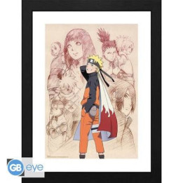 Naruto Shippuden Framed Print: Naruto & His Allies 30x40