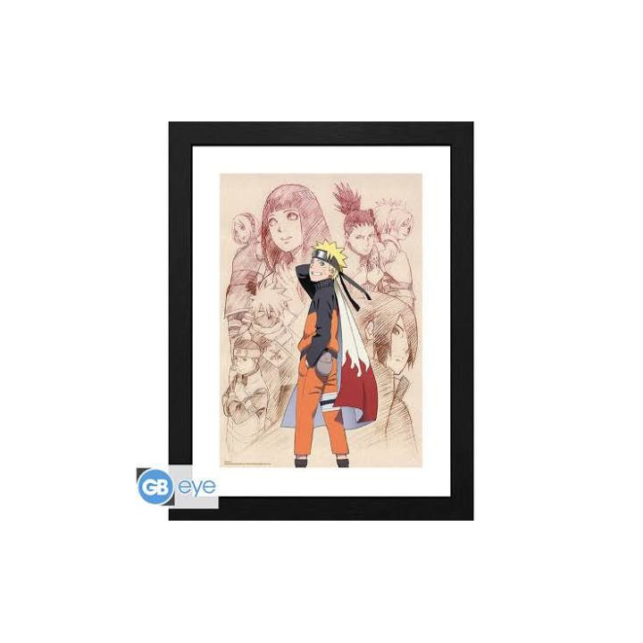 Naruto Shippuden Framed Print: Naruto & His Allies 30x40